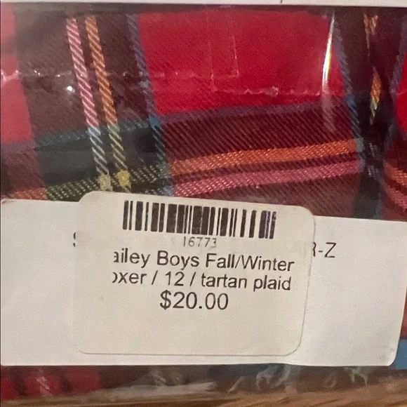 J. Bailey Kids Plaid and Patterned Underwear - Red, Green, Blue, Black - Picture 6 of 6